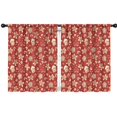 thumbnail image 1 of Blackout Kids Curtains,Red Christmas Gingerbread and Mitten Pattern Childrens Insulated Curtains Set Of 2,Bedroom Essentials,Toddler Room Decor 42"x54", 1 of 5