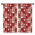 thumbnail image 1 of Blackout Kids Curtains,Red Christmas Patchwork Pattern Childrens Insulated Curtains Set Of 2,Bedroom Essentials,Toddler Room Decor 42"x84", 1 of 5