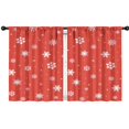 thumbnail image 1 of Blackout Kids Curtains,Red Christmas Snowflake Pattern Childrens Insulated Curtains Set Of 2,Bedroom Essentials,Toddler Room Decor 42"x54", 1 of 5
