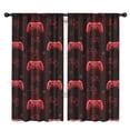 thumbnail image 1 of Blackout Kids Curtains,Red Controllers Games Icons Black Pattern Childrens Insulated Curtains Set Of 2,Bedroom Essentials,Toddler Room Decor 42"x84", 1 of 5