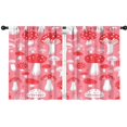 thumbnail image 1 of Blackout Kids Curtains,Red Mushroom Pattern Pink Pattern Childrens Insulated Curtains Set Of 2,Bedroom Essentials,Toddler Room Decor 42"x54", 1 of 5