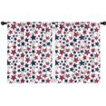 thumbnail image 1 of Blackout Kids Curtains,Red White Blue Baseballs and Stars Pattern Childrens Insulated Curtains Set Of 2,Bedroom Essentials,Toddler Room Decor 42"x54", 1 of 5