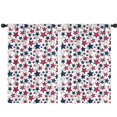 thumbnail image 1 of Blackout Kids Curtains,Red White Blue Baseballs and Stars Pattern Childrens Insulated Curtains Set Of 2,Bedroom Essentials,Toddler Room Decor 42"x63", 1 of 5