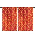 thumbnail image 1 of Blackout Kids Curtains,Red Yellow Checkered Pattern Childrens Insulated Curtains Set Of 2,Bedroom Essentials,Toddler Room Decor 42"x63", 1 of 5