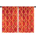 thumbnail image 1 of Blackout Kids Curtains,Red Yellow Checkered Pattern Childrens Insulated Curtains Set Of 2,Bedroom Essentials,Toddler Room Decor 52"x84", 1 of 5