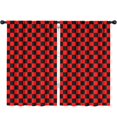 thumbnail image 1 of Blackout Kids Curtains,Red and Black Checkered Pattern Childrens Insulated Curtains Set Of 2,Bedroom Essentials,Toddler Room Decor 52"x84", 1 of 5