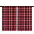thumbnail image 1 of Blackout Kids Curtains,Red and Black Plaid Pattern Childrens Insulated Curtains Set Of 2,Bedroom Essentials,Toddler Room Decor 52"x84", 1 of 5