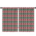 thumbnail image 1 of Blackout Kids Curtains,Red and Green Christmas Snowman Pattern Childrens Insulated Curtains Set Of 2,Bedroom Essentials,Toddler Room Decor 42"x63", 1 of 5