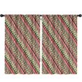 thumbnail image 1 of Blackout Kids Curtains,Red and Green Christmas Striped Pattern Childrens Insulated Curtains Set Of 2,Bedroom Essentials,Toddler Room Decor 52"x84", 1 of 5