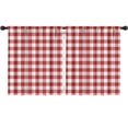 thumbnail image 1 of Blackout Kids Curtains,Red and White Checkered Childrens Insulated Curtains Set Of 2,Bedroom Essentials,Toddler Room Decor 52"x63"(132x160cm), 1 of 4