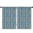 thumbnail image 1 of Blackout Kids Curtains,Robot and Dots Blue Pattern Children's Insulated Curtains Set Of 2,Bedroom Essentials,Toddler Room Decor 42"x63", 1 of 5