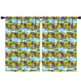 thumbnail image 1 of Blackout Kids Curtains,Rooster and Farm Blue Pattern Children's Insulated Curtains Set Of 2,Bedroom Essentials,Toddler Room Decor 42"x63", 1 of 5