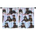 thumbnail image 1 of Blackout Kids Curtains,Rottweiler Dogs Childrens Insulated Curtains Set Of 2,Bedroom Essentials,Toddler Room Decor 42x54in(106x137cm), 1 of 4