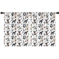 thumbnail image 1 of Blackout Kids Curtains,Schnauzer Dogs with Paw Childrens Insulated Curtains Set Of 2,Bedroom Essentials,Toddler Room Decor 42x54in(106x137cm), 1 of 4