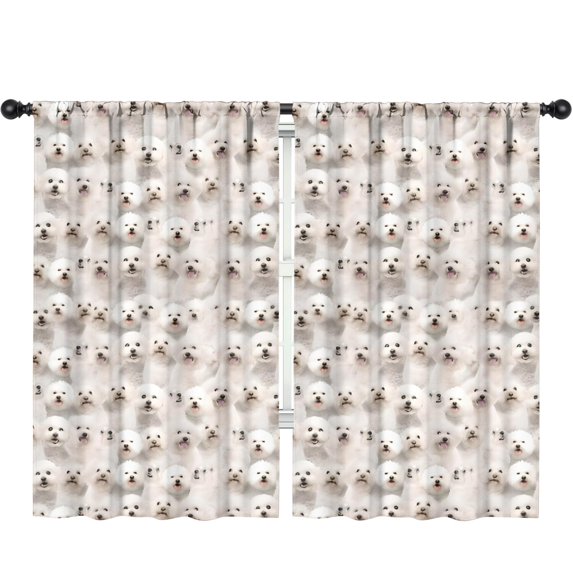 Blackout Kids Curtains,Shih Tzu Dog Childrens Insulated Curtains Set Of 2,Bedroom Essentials,Toddler Room Decor 52x84in(132x213cm)