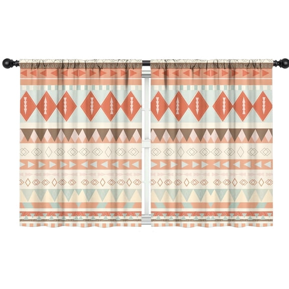 Blackout Kids Curtains,Soft Colored Geometric Pattern Childrens Insulated Curtains Set Of 2,Bedroom Essentials,Toddler Room Decor 42x54in(106x137cm)