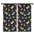 thumbnail image 1 of Blackout Kids Curtains,Space Dinosaur Pattern Childrens Insulated Curtains Set Of 2,Bedroom Essentials,Toddler Room Decor 42"x84", 1 of 5