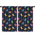 thumbnail image 1 of Blackout Kids Curtains,Space Dinosaur Pattern Childrens Insulated Curtains Set Of 2,Bedroom Essentials,Toddler Room Decor 52"x84", 1 of 5
