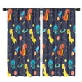 thumbnail image 1 of Blackout Kids Curtains,Space Dinosaurs Rockets Pattern Childrens Insulated Curtains Set Of 2,Bedroom Essentials,Toddler Room Decor 42"x84", 1 of 5