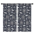 thumbnail image 1 of Blackout Kids Curtains,Spider Web Bats Halloween Pattern Childrens Insulated Curtains Set Of 2,Bedroom Essentials,Toddler Room Decor 42"x84", 1 of 5