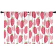 thumbnail image 1 of Blackout Kids Curtains,Strawberry Plants Fruit Heart White Pattern Childrens Insulated Curtains Set Of 2,Bedroom Essentials,Toddler Room Decor 42"x54", 1 of 5