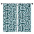 thumbnail image 1 of Blackout Kids Curtains,Teal Paisley Pattern Childrens Insulated Curtains Set Of 2,Bedroom Essentials,Toddler Room Decor 42x84in(106x213cm), 1 of 5