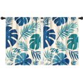 thumbnail image 1 of Blackout Kids Curtains,Tropical Palm Leaves in Hawaii Childrens Insulated Curtains Set Of 2,Bedroom Essentials,Toddler Room Decor 42x54in(106x137cm), 1 of 4