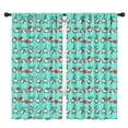 thumbnail image 1 of Blackout Kids Curtains,Turquoise Christmas Gnome Pattern Childrens Insulated Curtains Set Of 2,Bedroom Essentials,Toddler Room Decor 42"x84", 1 of 5