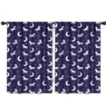 thumbnail image 1 of Blackout Kids Curtains,Unicorn and Moon Blue Pattern Children's Insulated Curtains Set Of 2,Bedroom Essentials,Toddler Room Decor 42"x63", 1 of 4