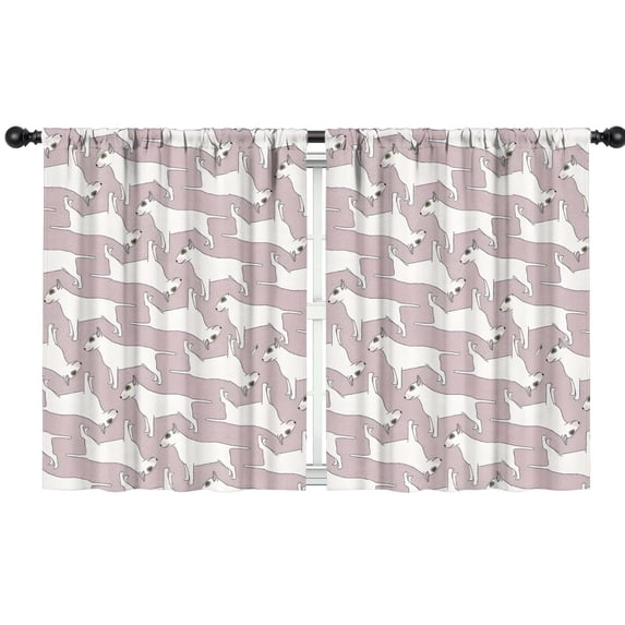 Blackout Kids Curtains,Vintage Bull Terrier Childrens Insulated Curtains Set Of 2,Bedroom Essentials,Toddler Room Decor 42x54in(106x137cm)
