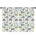 thumbnail image 1 of Blackout Kids Curtains,Watercolor Dinosaurs Eggs Plants Pattern Childrens Insulated Curtains Set Of 2,Bedroom Essentials,Toddler Room Decor 42"x63", 1 of 5