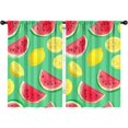 thumbnail image 1 of Blackout Kids Curtains,Watermelon and Lemon Childrens Insulated Curtains Set Of 2,Bedroom Essentials,Toddler Room Decor 42x63in(106x160cm), 1 of 4