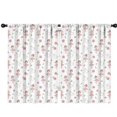 thumbnail image 1 of Blackout Kids Curtains,White Ballerina Swan Pattern Childrens Insulated Curtains Set Of 2,Bedroom Essentials,Toddler Room Decor 42"x63", 1 of 5