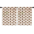 thumbnail image 1 of Blackout Kids Curtains,White Bigfoot and Footprint Pattern Childrens Insulated Curtains Set Of 2,Bedroom Essentials,Toddler Room Decor 52x63in(132x160cm), 1 of 5