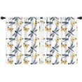 thumbnail image 1 of Blackout Kids Curtains,White Butterfly Dragonfly Pattern Childrens Insulated Curtains Set Of 2,Bedroom Essentials,Toddler Room Decor 42"x54", 1 of 5