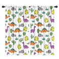 thumbnail image 1 of Blackout Kids Curtains,White Cactus Dino Eggs Dinosaurs Pattern Childrens Insulated Curtains Set Of 2,Bedroom Essentials,Toddler Room Decor 42"x84", 1 of 5