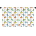 thumbnail image 1 of Blackout Kids Curtains,White Cartoon Dinosaurs Pattern Childrens Insulated Curtains Set Of 2,Bedroom Essentials,Toddler Room Decor 52"x63", 1 of 5
