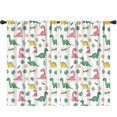 thumbnail image 1 of Blackout Kids Curtains,White Cartoon Dinosaurs Roar Pattern Childrens Insulated Curtains Set Of 2,Bedroom Essentials,Toddler Room Decor 52"x84", 1 of 5