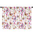 thumbnail image 1 of Blackout Kids Curtains,White Colorful Butterfly Flower Pattern Childrens Insulated Curtains Set Of 2,Bedroom Essentials,Toddler Room Decor 42"x63", 1 of 5