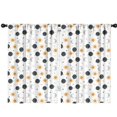 thumbnail image 1 of Blackout Kids Curtains,White Cosmic Pattern Childrens Insulated Curtains Set Of 2,Bedroom Essentials,Toddler Room Decor 42"x63", 1 of 5