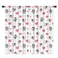 thumbnail image 1 of Blackout Kids Curtains,White Cow Heart Egg Pattern Childrens Insulated Curtains Set Of 2,Bedroom Essentials,Toddler Room Decor 42x84in(106x213cm), 1 of 5