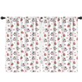 thumbnail image 1 of Blackout Kids Curtains,White Cow Strawberry Heart Pattern Childrens Insulated Curtains Set Of 2,Bedroom Essentials,Toddler Room Decor 42x63in(106x160cm), 1 of 5