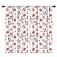 thumbnail image 1 of Blackout Kids Curtains,White Cow Strawberry Heart Pattern Childrens Insulated Curtains Set Of 2,Bedroom Essentials,Toddler Room Decor 42x84in(106x213cm), 1 of 5