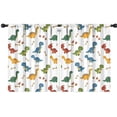 thumbnail image 1 of Blackout Kids Curtains,White Dinosaurs Bones Footprints Pattern Childrens Insulated Curtains Set Of 2,Bedroom Essentials,Toddler Room Decor 42"x54", 1 of 5