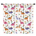 thumbnail image 1 of Blackout Kids Curtains,White Dinosaurs Flowers Pattern Childrens Insulated Curtains Set Of 2,Bedroom Essentials,Toddler Room Decor 42"x84", 1 of 5
