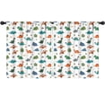 thumbnail image 1 of Blackout Kids Curtains,White Dinosaurs Fossils Plants Pattern Childrens Insulated Curtains Set Of 2,Bedroom Essentials,Toddler Room Decor 52"x63", 1 of 5