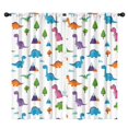 thumbnail image 1 of Blackout Kids Curtains,White Dinosaurs Landscapes Pattern Childrens Insulated Curtains Set Of 2,Bedroom Essentials,Toddler Room Decor 42"x84", 1 of 5
