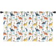 thumbnail image 1 of Blackout Kids Curtains,White Dinosaurs Palms Stars Pattern Childrens Insulated Curtains Set Of 2,Bedroom Essentials,Toddler Room Decor 52"x63", 1 of 5