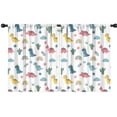 thumbnail image 1 of Blackout Kids Curtains,White Dinosaurs Rainbows Cacti Pattern Childrens Insulated Curtains Set Of 2,Bedroom Essentials,Toddler Room Decor 42"x54", 1 of 5