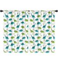 thumbnail image 1 of Blackout Kids Curtains,White Dinosaurs Silhouette Pattern Childrens Insulated Curtains Set Of 2,Bedroom Essentials,Toddler Room Decor 52"x84", 1 of 5